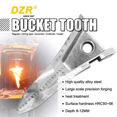 Scavatore a secchio pesante Denti di roccia per la perforazione Strumenti di taglio proiettile Ripper