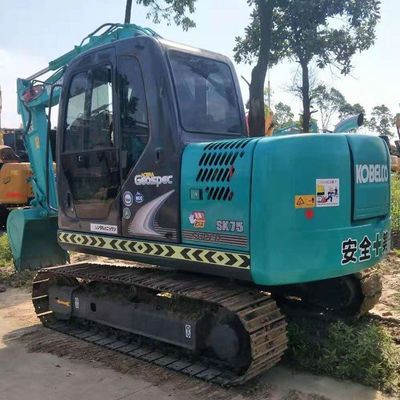 6.85トンの稼働重量 鉱山機械とロードブルドーザーの用 SK75掘削機