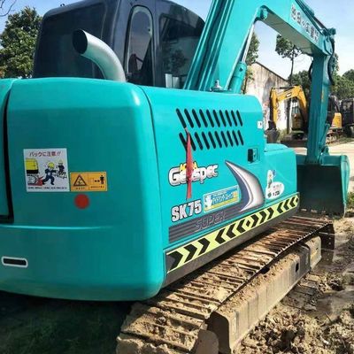 6.85トンの稼働重量 鉱山機械とロードブルドーザーの用 SK75掘削機