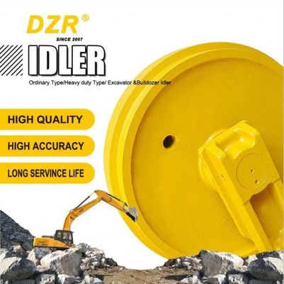 สีเหลืองหรือดํา 40SiMnTi/40Mn2 ความแข็งแกร่งสูง ทนทาน ชิ้นส่วน bulldozer หน้าล้อ idler