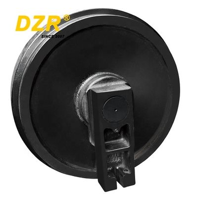 OEM No.1081-02222 Excavator Front Idler 40Mn2 วัสดุสําหรับชิ้นส่วนรถเขื่อน EC460