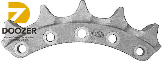 Dispositivo de engrenagem de engrenagem de engrenagem de escavadeira D6D de segmento liso com dureza de superfície de profundidade de 4 mm-10 mm