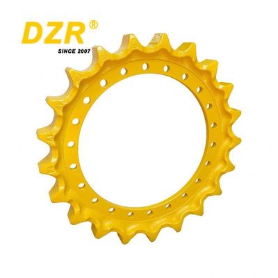 Smooth Finish pc120-5 Undercarrige Sprocket with HRC50-56 / HRC52-58 Surface Hardness