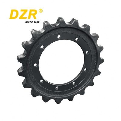 Smooth Finish pc120-5 Undercarrige Sprocket with HRC50-56 / HRC52-58 Surface Hardness