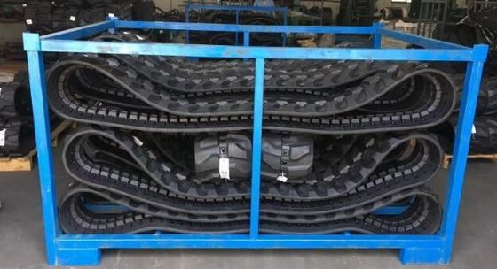 300X52.5X76 รถขุดขนาดเล็ก สายยาง ที่ได้รับการรักษาด้วยความร้อนสําหรับโรงงานซ่อมเครื่องจักรและ Kobelco