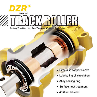 TD40 8-12MM ブールドーザー トップキャリアロール 50Mn/40Mn2 材料 底部部品 395-14-0210 395-14-0213