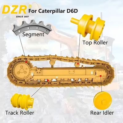 C-A-T D6D ชาซีการประกอบ Top Track Roller Idler Sprocket Segment สําหรับอะไหล่รถยนต์