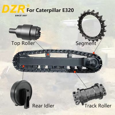 C-A-T E320 Συγκρότημα σασί Excavator Top Track Roller Idler Sprocket Segment για ανταλλακτικά υπόβαθρου 113-2907 8E5034