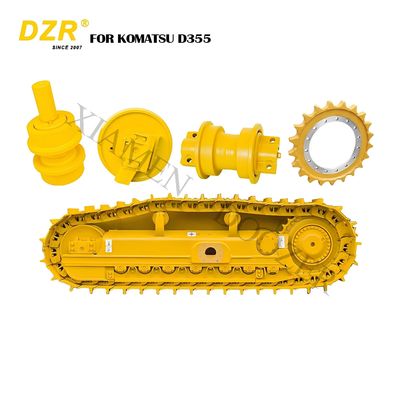 مجموعه کامل زیربنایی برای Komatsu D355 تمام سری رولر بالا ردیف Idler Sprocket Segment برای قطعات یدکی زیربنایی
