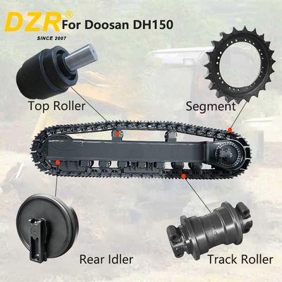 Intero set di carrozzeria per DOOSAN DH150 All Series Top Track Roller Idler Sprocket Segment per ricambi di carrozzeria