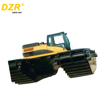80-300 Ton Amphibious Excavator Dredger with Floating Pontoon