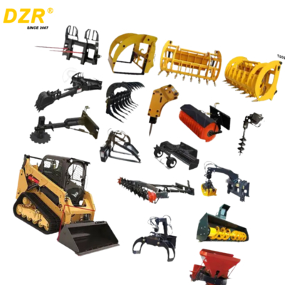High Performance Durable Skid Steer Attachment Include Blade Forklift Angle Broom With ISO Certification