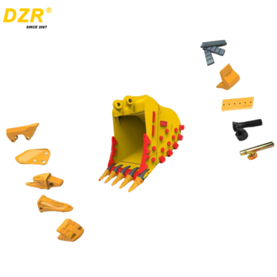 High quality New Heavy-Duty Excavator Bucket Attachment Include Bucket Teeth, Adapters etc.